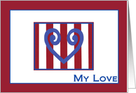 My Love/Partner - Great American - Happy Birthday card