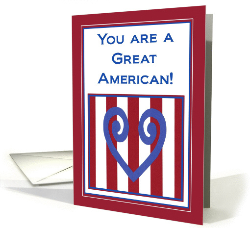 Great American! - Military Retirement Congratulations card (934569)