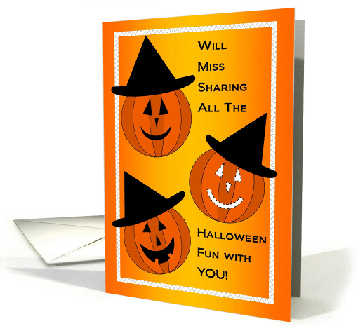 Witchy Jack-O-Lanterns Missing Grandkids on Halloween card (955449)