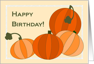 Autumn Pumpkin Filled Birthday Wishes for Him card