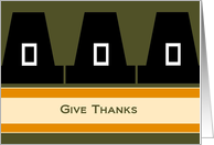 Give Thanks! - Pilgrim Hat Thanksgiving Card