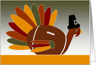 Thankful for Thanksgiving and Football, Pilgrim Football Turkey card