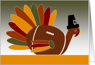 Thanksgiving Wedding Anniversary, Pilgrim Football Turkey card