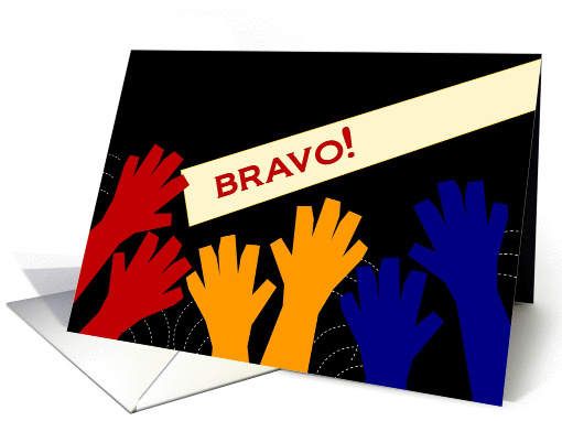 BRAVO! Clapping Hands for a Great Performance card (958677)