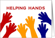 Thank You for a Care Giver with Helping Hands card