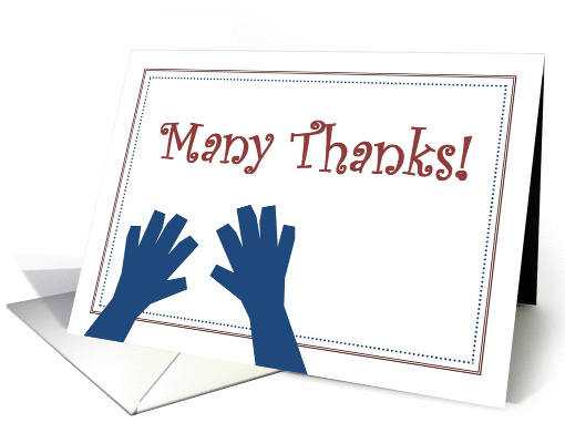 Many Thanks! - Pats on the Back for Military Families of Deployed card