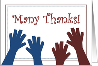 Many Thanks! - Pat on the Back for Volunteering card