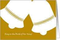 Christmas - Ring in the Birth of Our King! For a Couple card