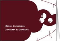 Simple Wish - Holly - Merry Christmas to Grandma & Grandpa! card
