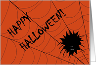Happy Halloween Friendly Spider! - From Both of Us card