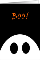 Missing You on Halloween, Ghost Saying ’Boo’ card