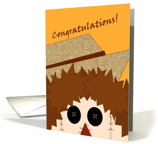 Scarecrow Shares Congratulations for Your Harvest of Success card