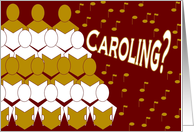 Caroling Invitation - Choir Singing card