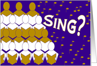 Sing? - Join Our Choir card