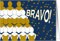 Bravo! - Sings Choir - Blank Card