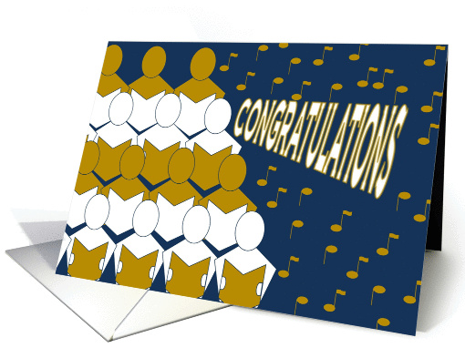 Congratulations - Sings Choir - Teacher of the Year card (977909)