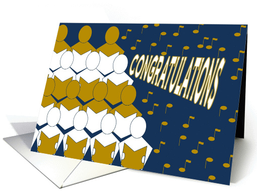 Congratulations - Sings Choir - From a Group card (977911)