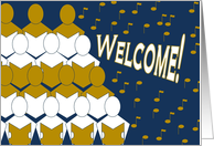 Grand Welcome - Sings Choir - Welcome to Our Church card