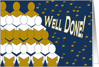 Well Done! - Sings Choir - Music Competition Congrats card