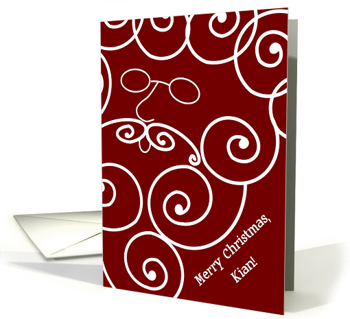Kian - Merry Christmas Letter from Santa card (986765)