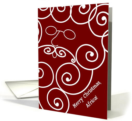 Africa - Merry Christmas Letter from Santa card (987409)