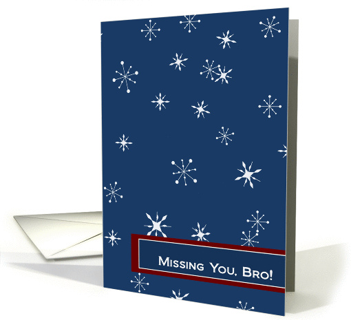 Snow Falling My Mind Wanders - Missing Military Brother card (996919)