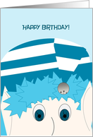 Jack Frost Complimentary Happy Birthday - Winter - for Her card