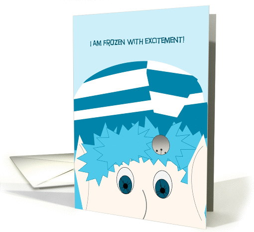 Jack Frost Frozen with Excitement - End of Chemotherapy Congrats card