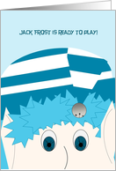 Jack Frost Frozen is Ready to Play - Snow Play Party Invitation card