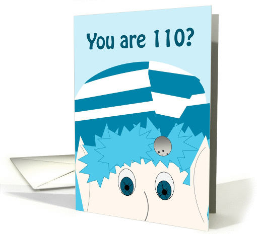 Happy 110TH Birthday - Frozen in Disbelief Jack Frost card (998339)