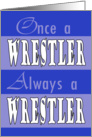 Once a Wrestler Thank you Coach card