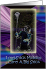 Long Stick Middie Blank Card