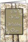 Harmonious Marriage Woodland Wedding Day card