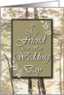 Friend Harmonious Marriage Wedding Congratulations card