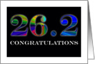 26.2 -Congratulations on beating your time! card