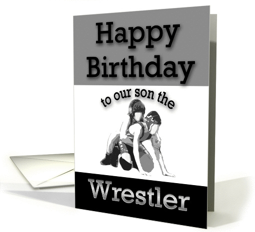 Happy Birthday Wrestler Our Son card (1050595)