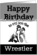 Happy Birthday Wrestler Our Son card