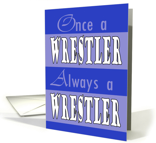 Once a Wrestler Thank you Coach card (1055843)