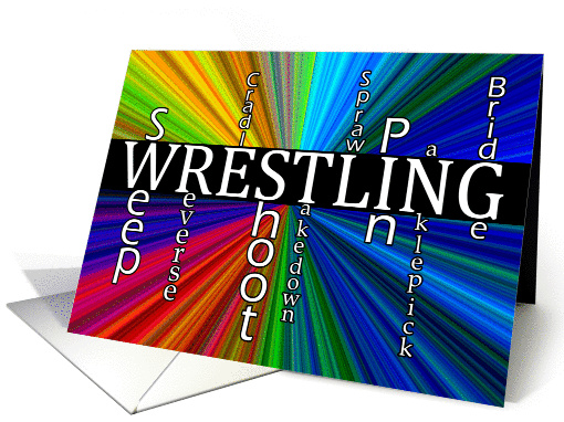 Congratulations Wrestling Coach card (1056069)