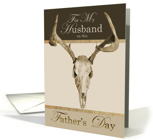 Happy Father's Day Husband Buck card (1056407)