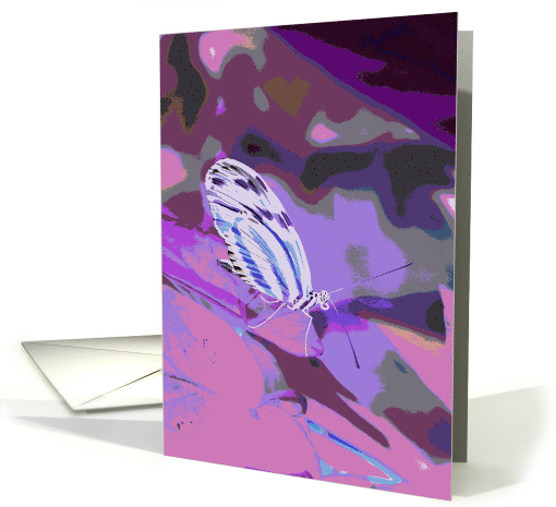 Abstract Butterfly Blank Note card (788576)