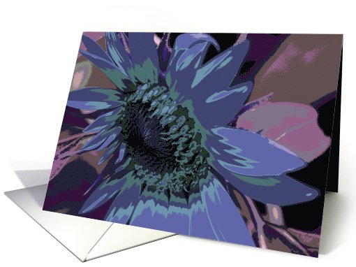 Abstract Sunflower Blank Note card (789524)
