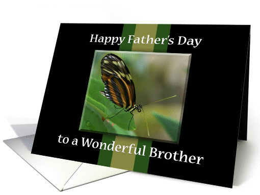 Happy Father's Day -Wonderful Brother raising son (proud sister) card