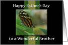 Happy Father’s Day -Wonderful Brother raising son (proud sister) card