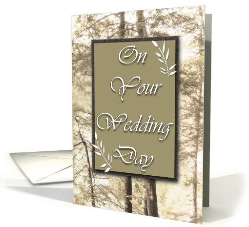 Harmonious Marriage Woodland Wedding Day card (861213)