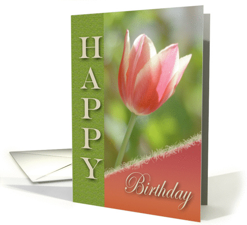Happy Birthday Tulip Joy card (869415)