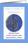 New Moon in Aquarius Wishing Themes card