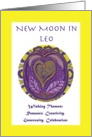 New Moon in Leo Wishing Themes card