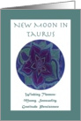 New Moon in Taurus Wishing Themes card