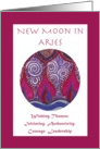 New Moon in Aries Wishing Themes card